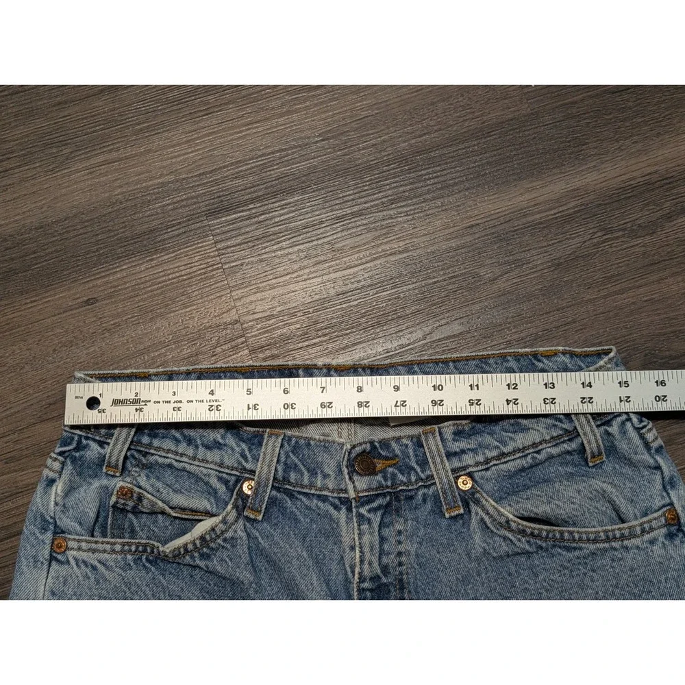 Vintage 1997 Levis 505 Orange Tab Jeans Light Wash Straight Leg‎ Denim 33x30(25)